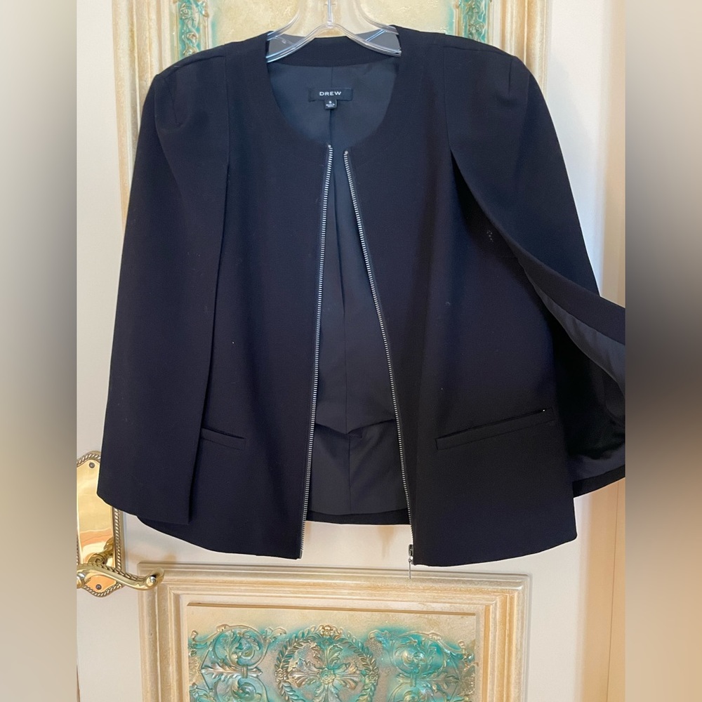 Black Cape Jacket - image 1